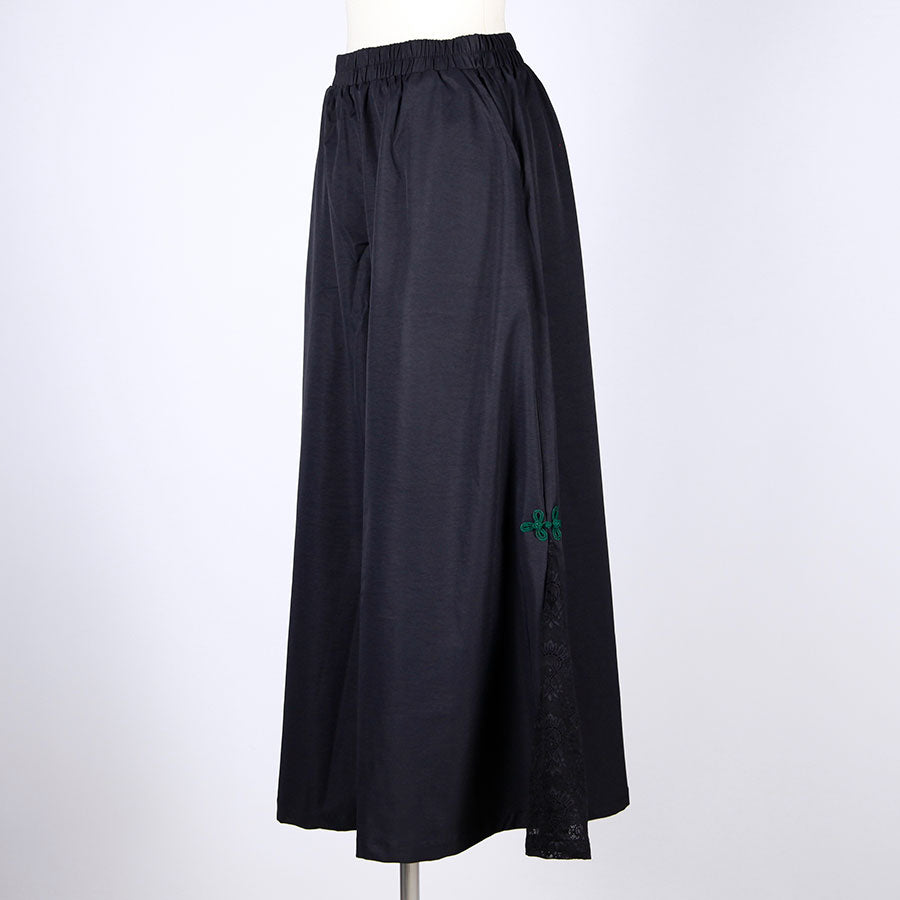 モリグチカ シノワズリパンツ BK-GRN