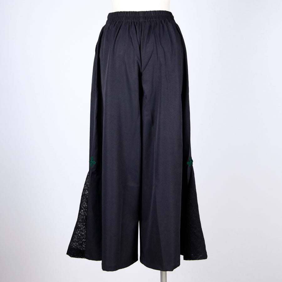 モリグチカ シノワズリパンツ BK-GRN