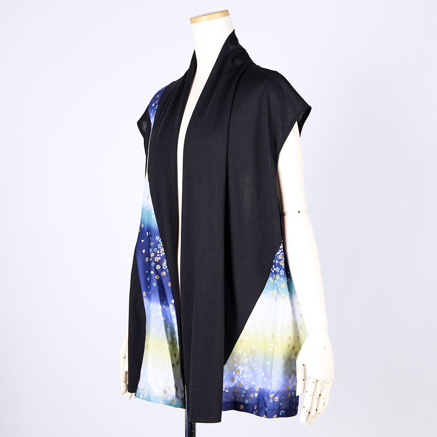 [One-of-a-kind item] TKg Gradient Japanese Pattern Drop Shoulder Vest