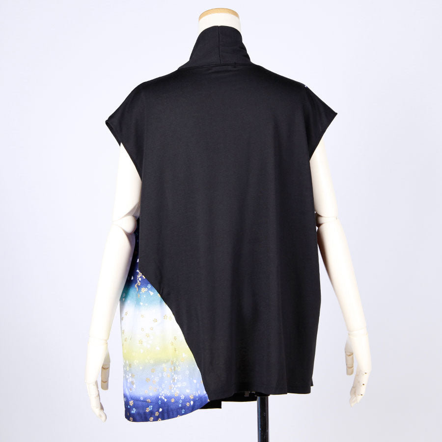 [One-of-a-kind item] TKg Gradient Japanese Pattern Drop Shoulder Vest