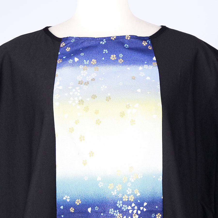 [One-of-a-kind item] TKg Gradient Japanese pattern Tuck sleeve top