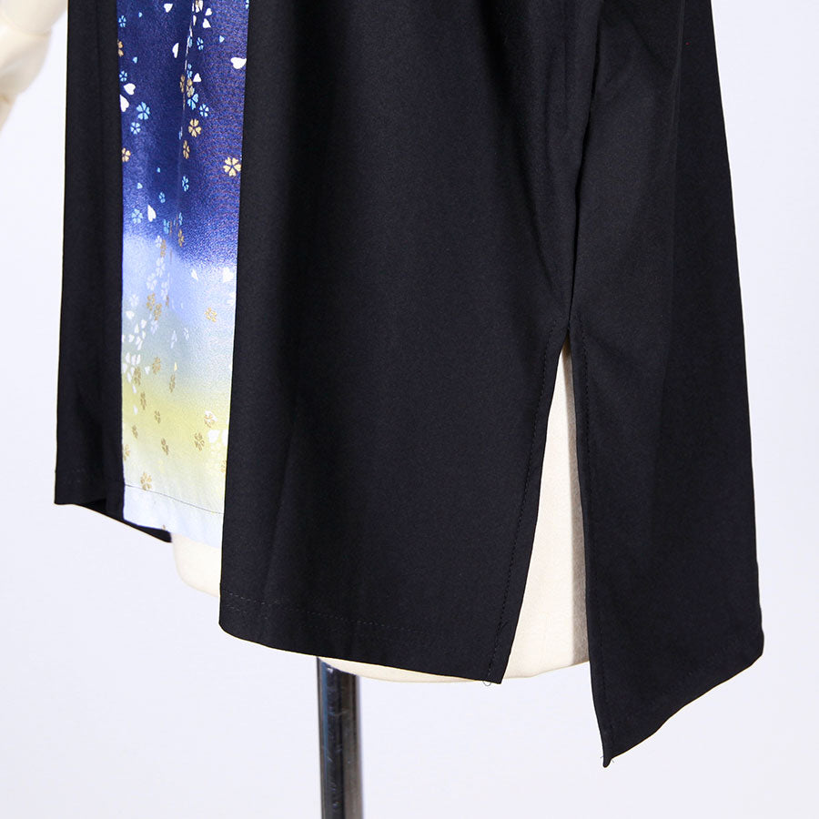 [One-of-a-kind item] TKg Gradient Japanese pattern Tuck sleeve top