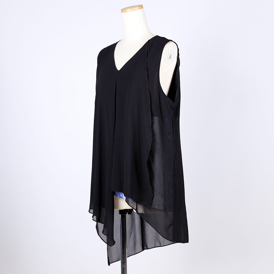 [One-of-a-kind item] TKg Gradient Japanese Pattern Flare Vest