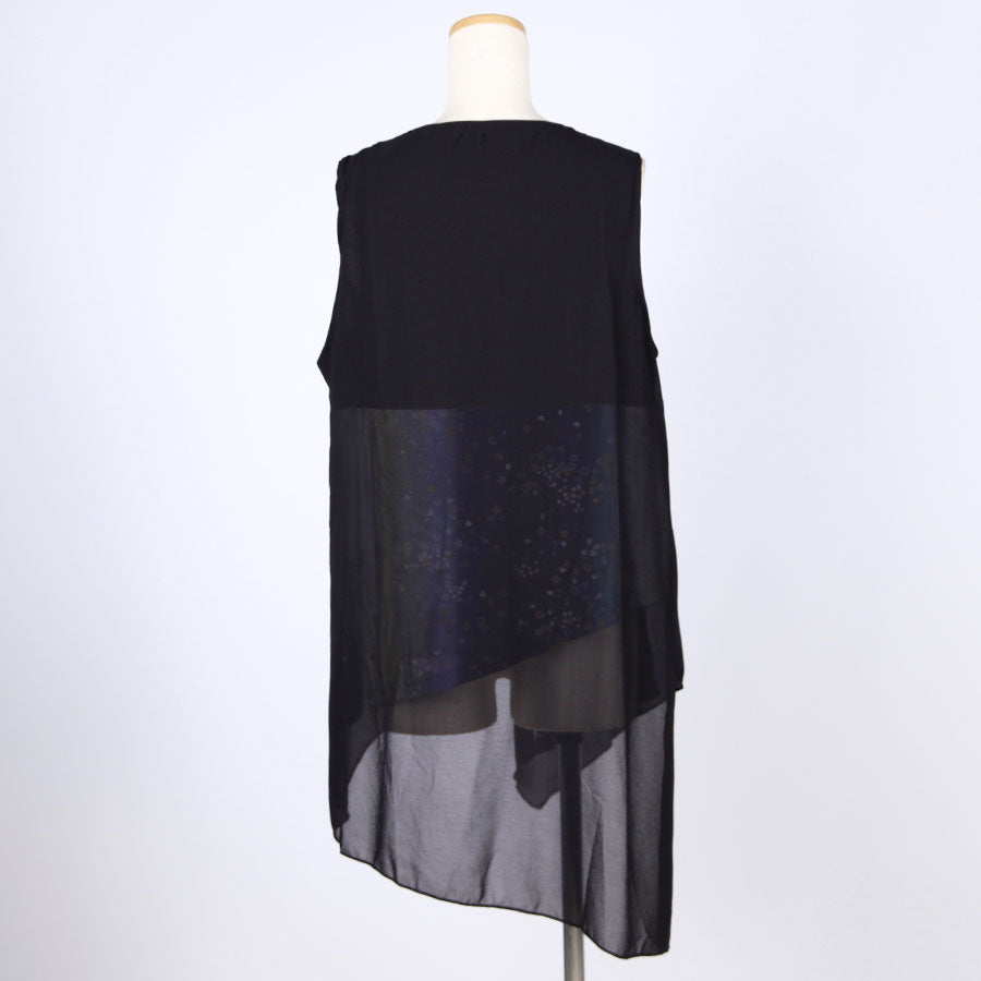 [One-of-a-kind item] TKg Gradient Japanese Pattern Flare Vest
