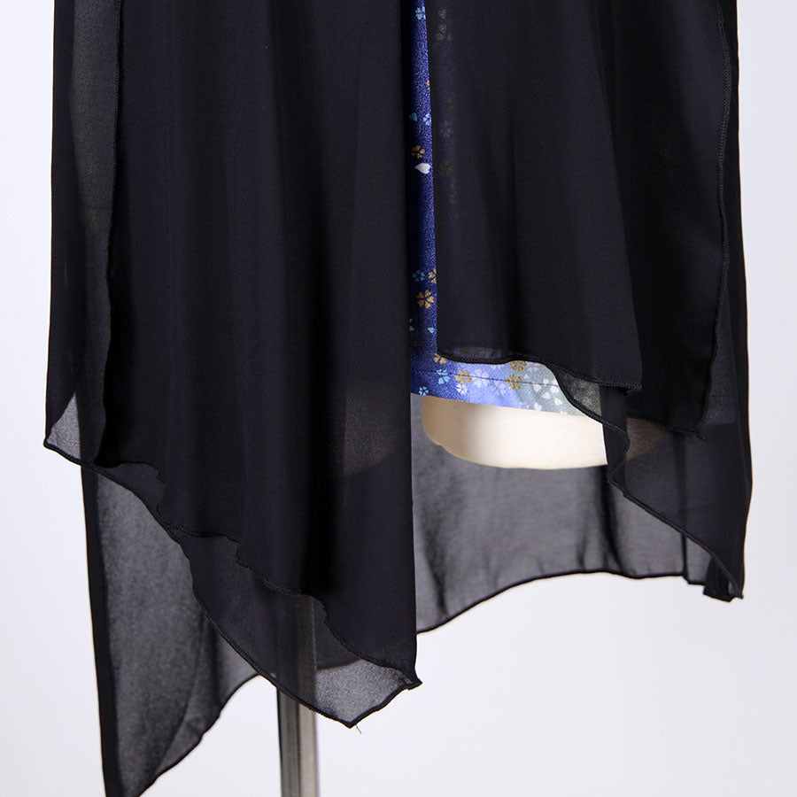 [One-of-a-kind item] TKg Gradient Japanese Pattern Flare Vest