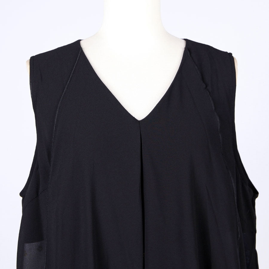 [One-of-a-kind item] TKg Gradient Japanese Pattern Flare Vest