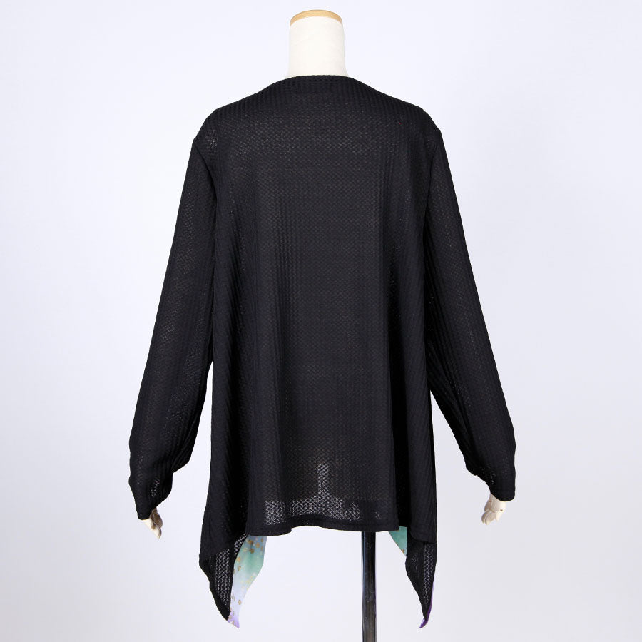 [One-of-a-kind item] TKg Gradient Japanese Pattern Flare Haori