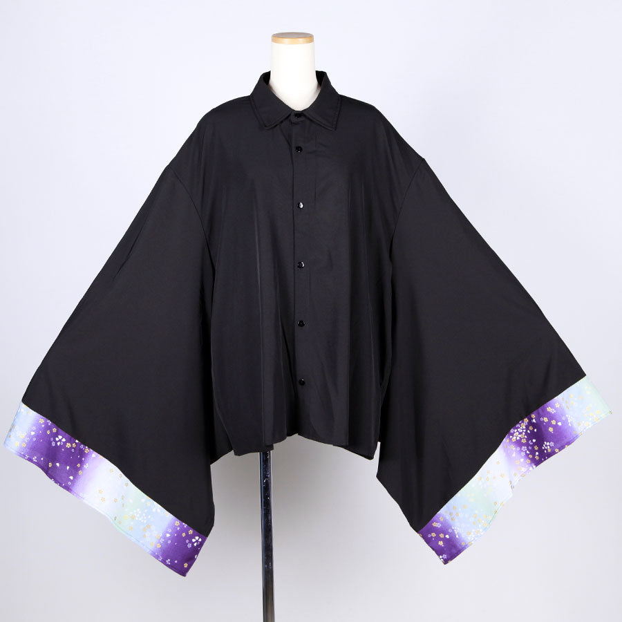 [One-of-a-kind item] TKg Gradient Japanese pattern furisode shirt