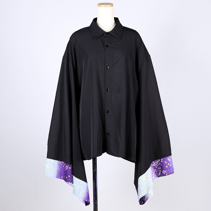 [One-of-a-kind item] TKg Gradient Japanese pattern furisode shirt