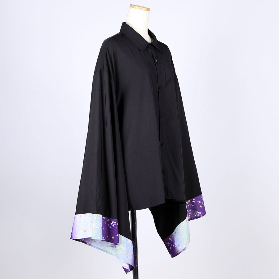 [One-of-a-kind item] TKg Gradient Japanese pattern furisode shirt