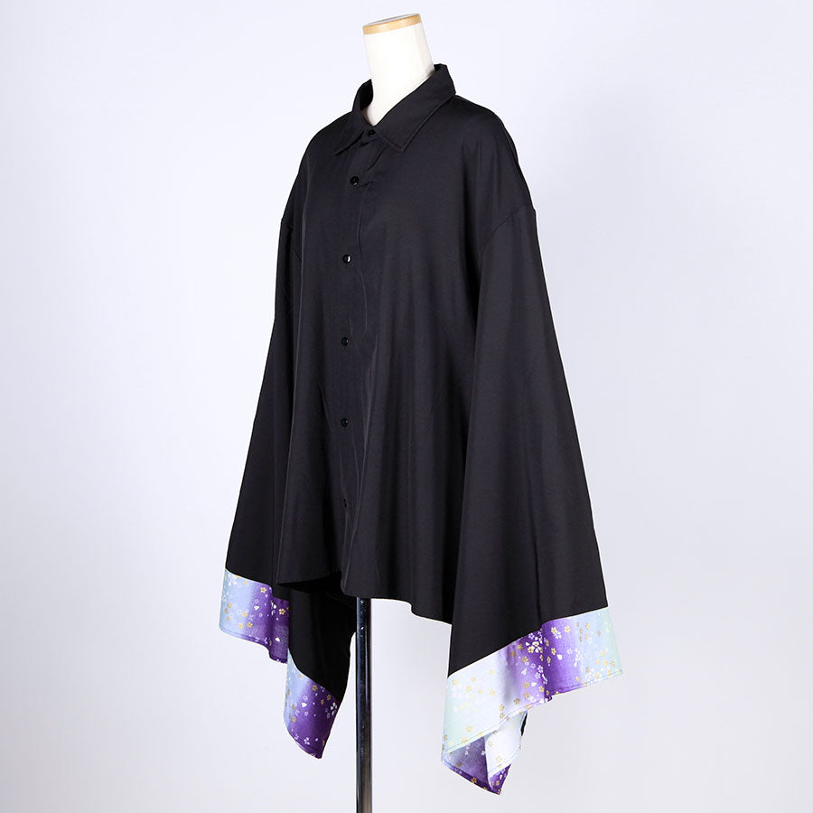 [One-of-a-kind item] TKg Gradient Japanese pattern furisode shirt