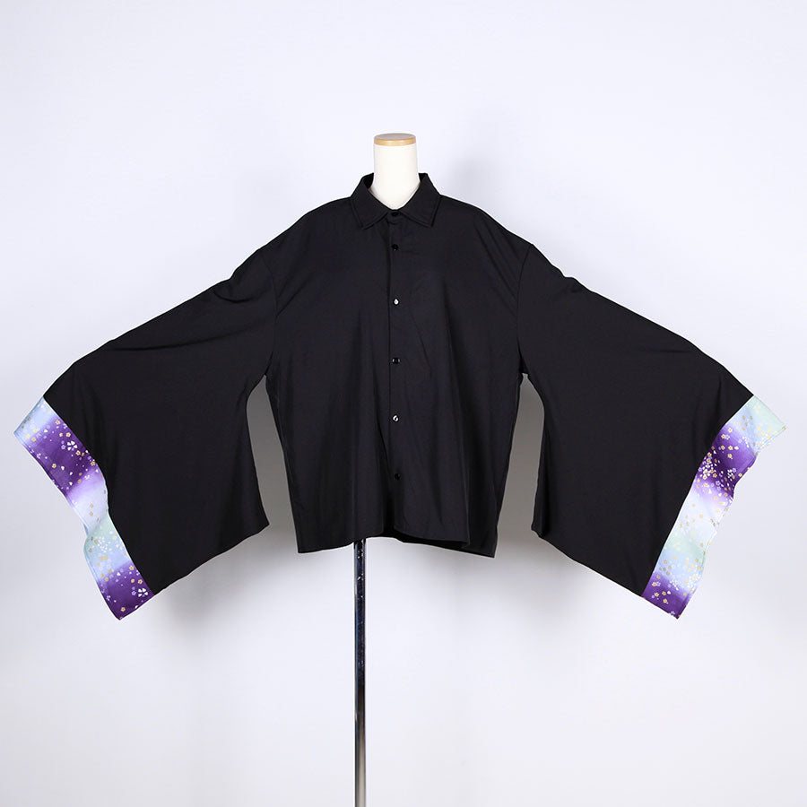 [One-of-a-kind item] TKg Gradient Japanese pattern furisode shirt