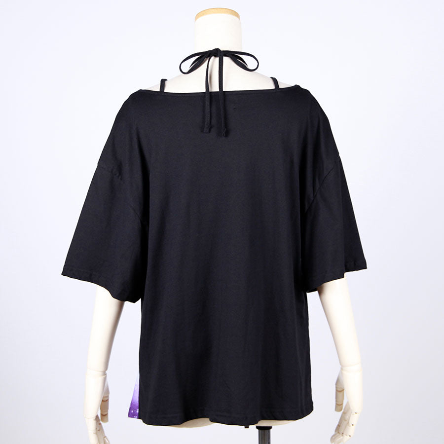 [One-of-a-kind item] TKg Gradient Japanese Pattern Halter Neck Top
