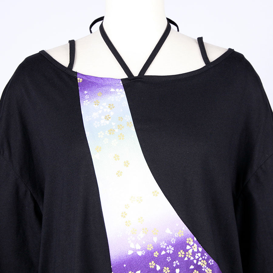 [One-of-a-kind item] TKg Gradient Japanese Pattern Halter Neck Top