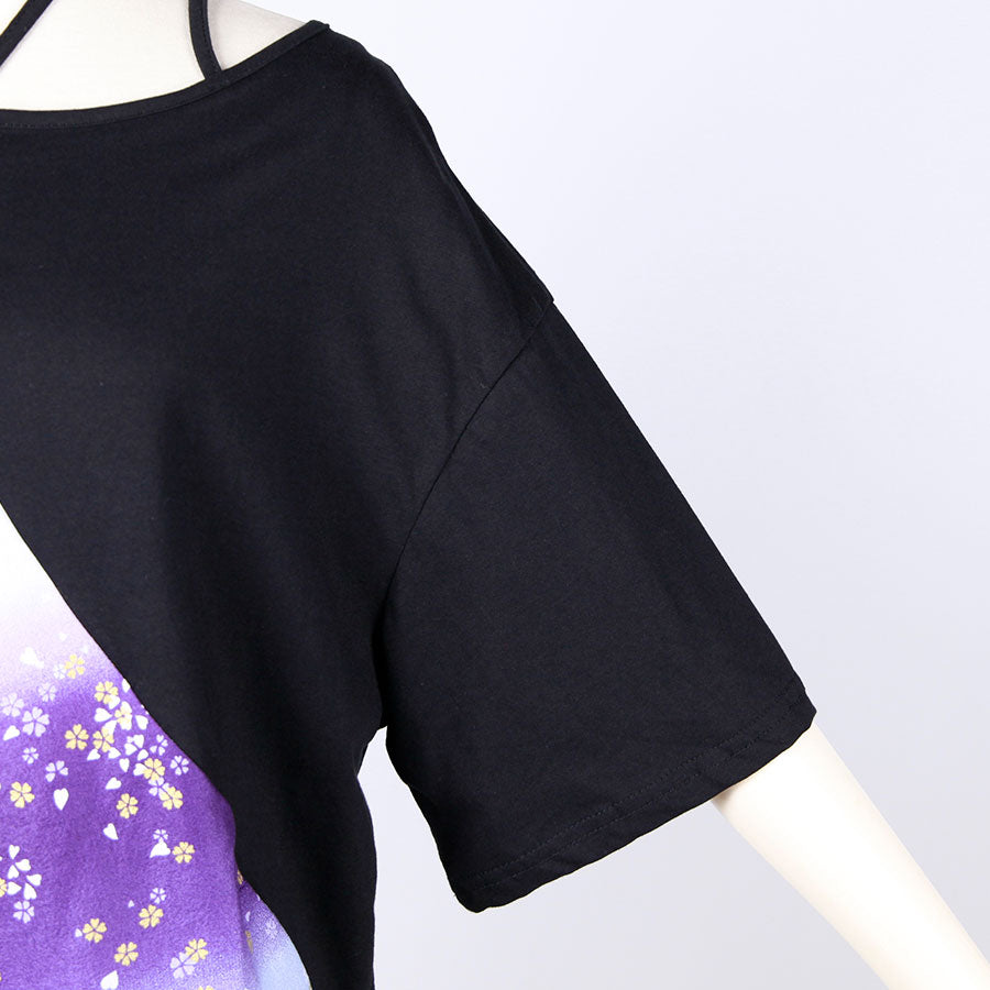 [One-of-a-kind item] TKg Gradient Japanese Pattern Halter Neck Top