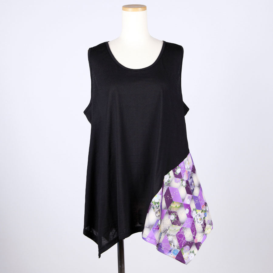 gouk Fluttering Tank top / PUR-BK