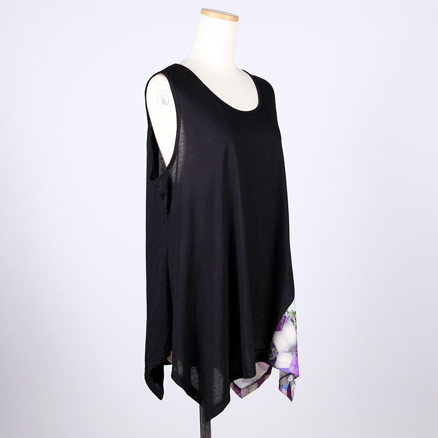 gouk Fluttering Tank top / PUR-BK