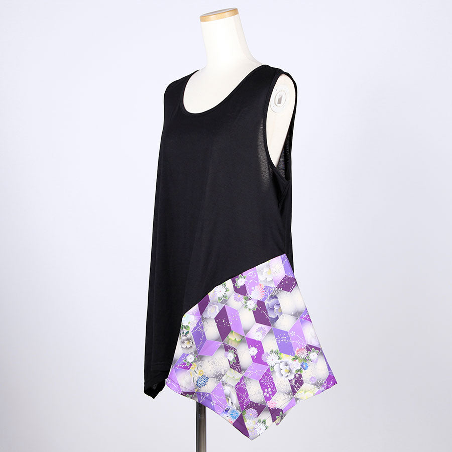 gouk Fluttering Tank top / PUR-BK