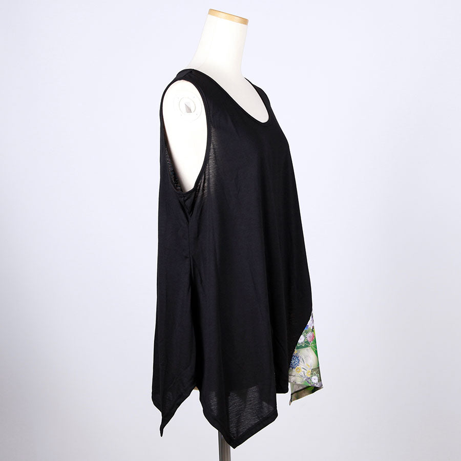 gouk Fluttering Tank top / GRN-BK