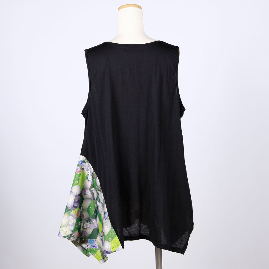 gouk Fluttering Tank top / GRN-BK