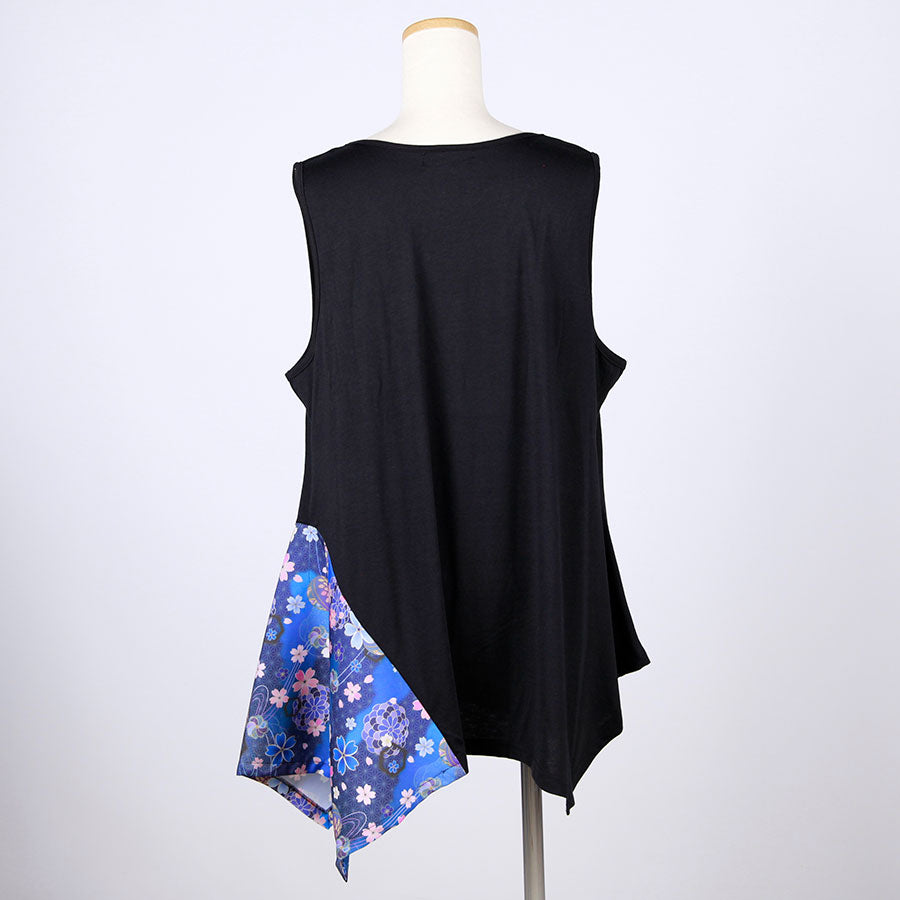 gouk Fluttering Tank top / BK-BL