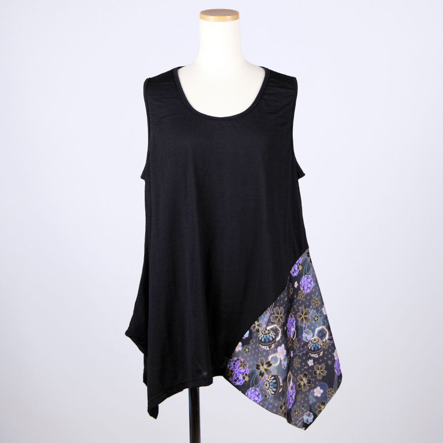 gouk Fluttering Tank top / BK-YEL