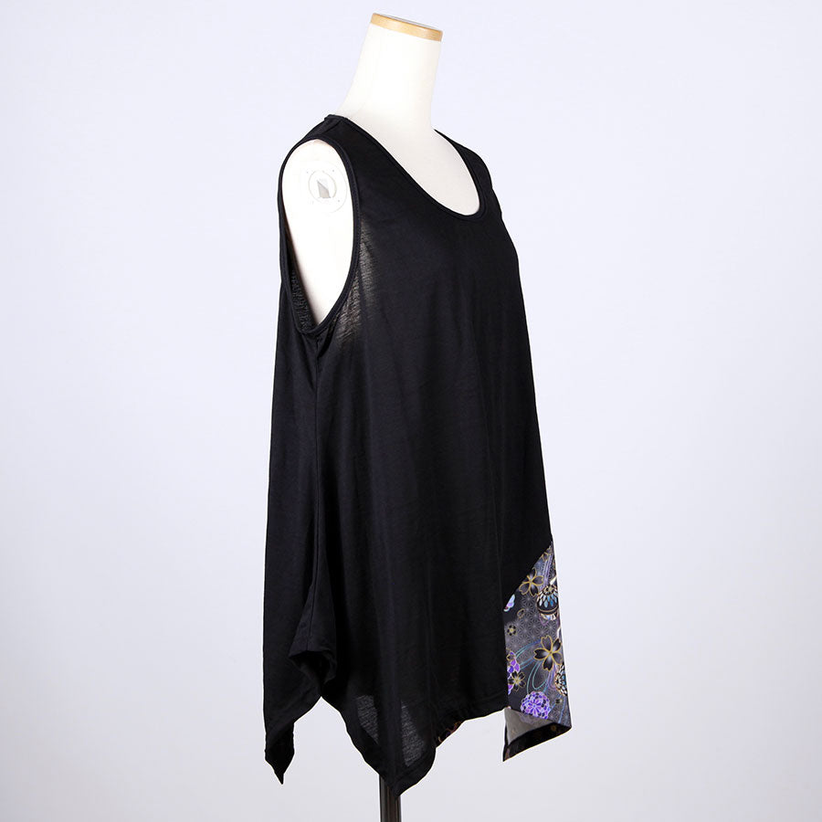 gouk Fluttering Tank top / BK-YEL