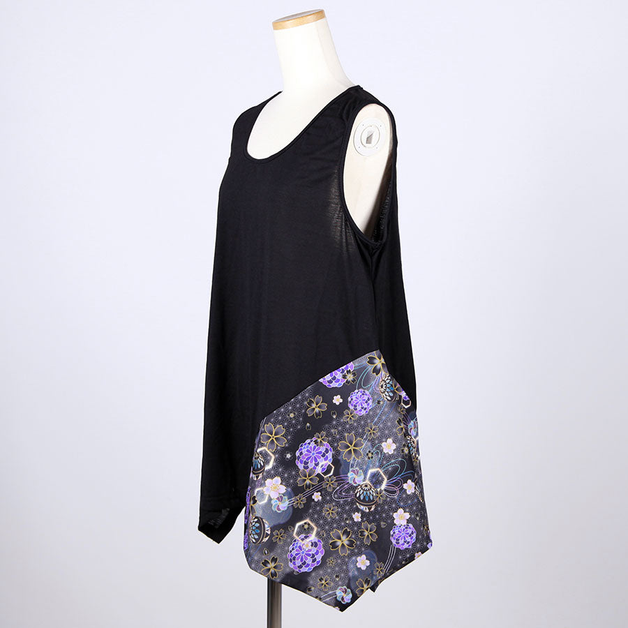 gouk Fluttering Tank top / BK-YEL