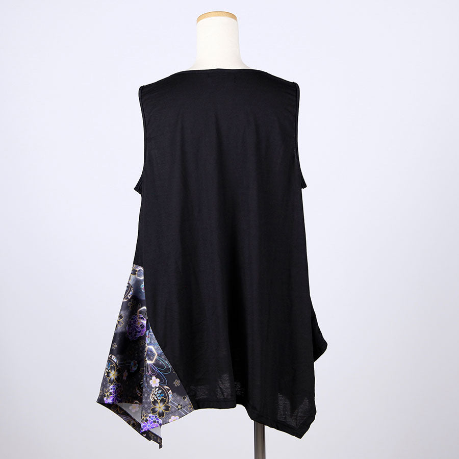 gouk Fluttering Tank top / BK-YEL
