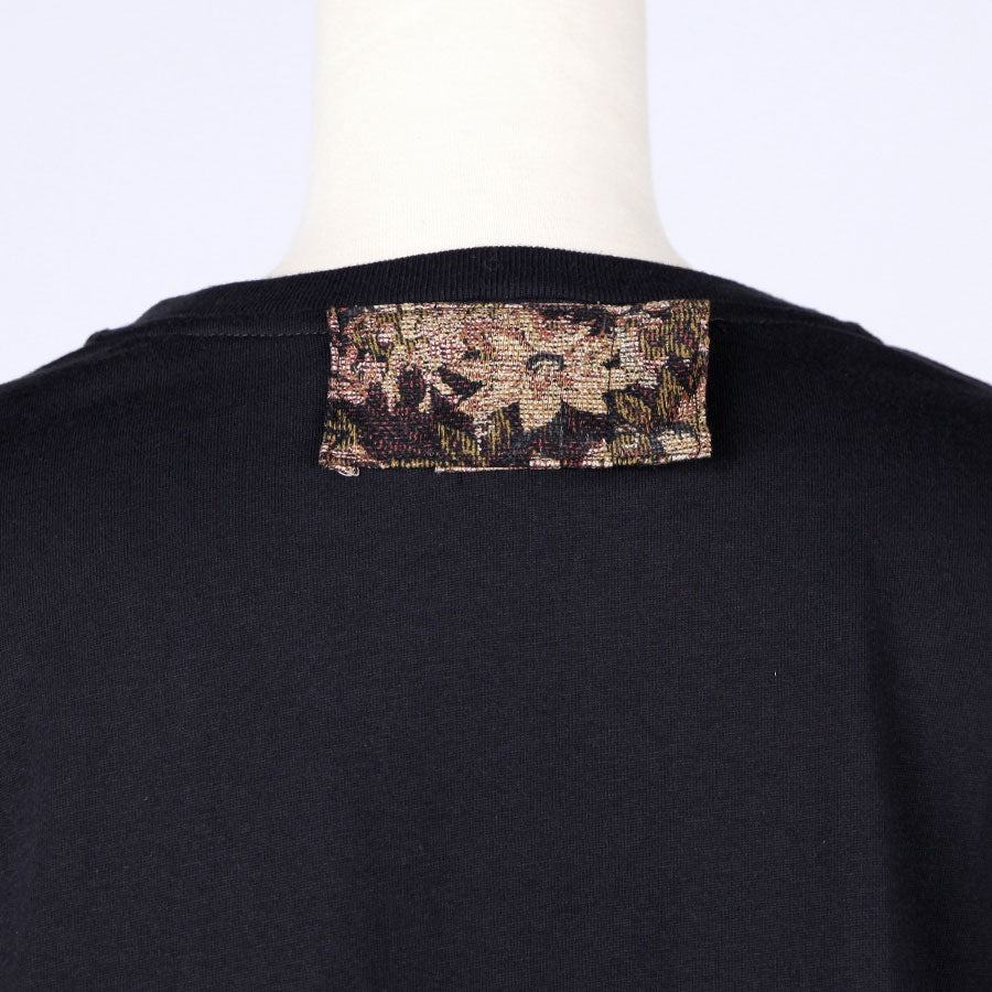 [One-of-a-kind item] TKg Crane and Chrysanthemum flower, goldfish hem top
