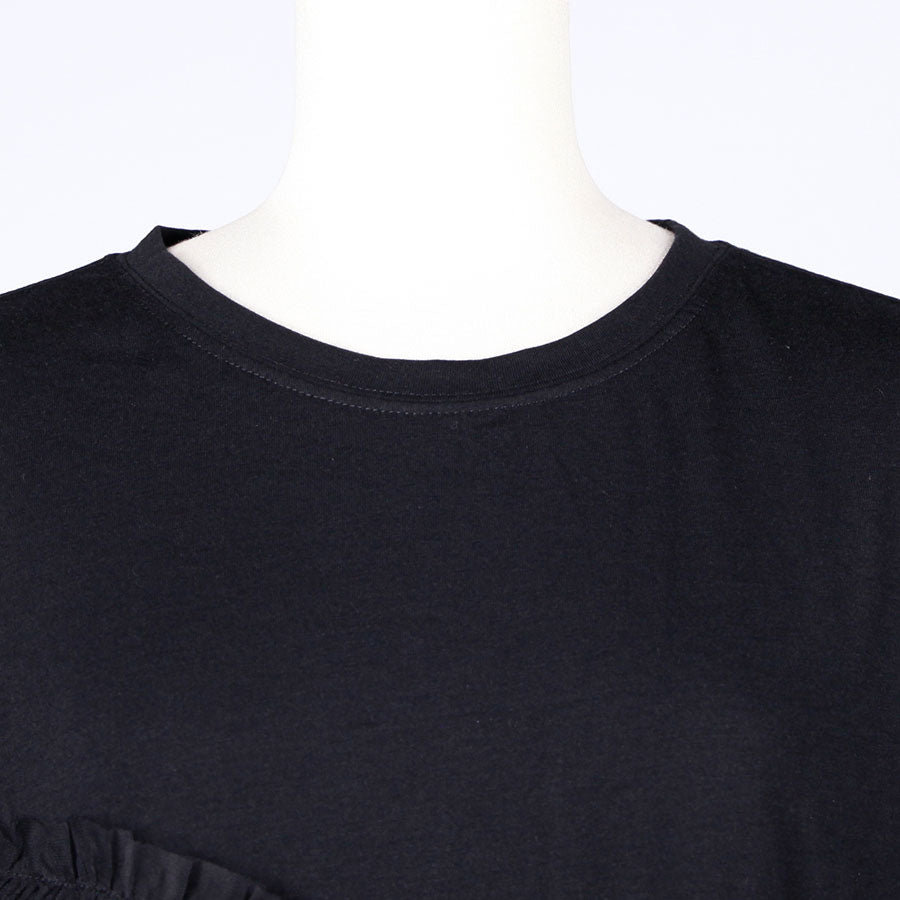 [One-of-a-kind item] TKg Vertical Stripes Japanese Pattern Under Chest Shirring Top