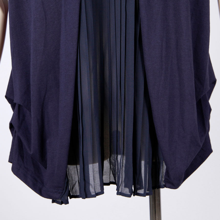 [One-of-a-kind item] TKg Vertical Striped Japanese Pattern French Sleeve Blouse