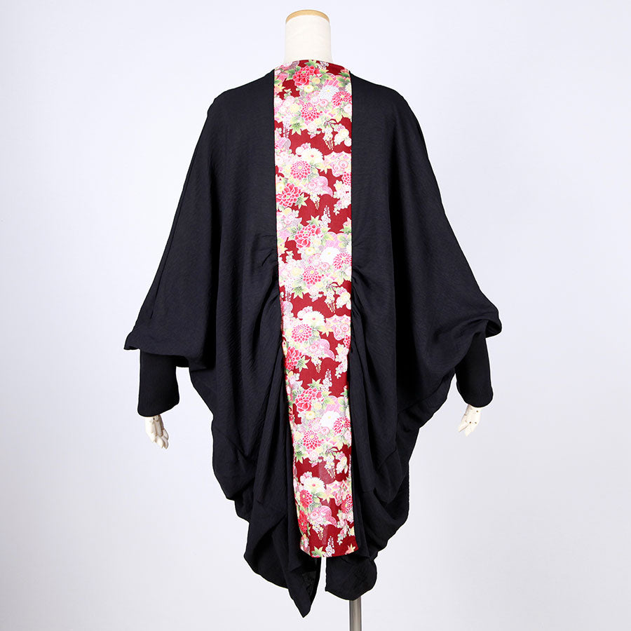[One-of-a-kind item] TKg Autumn Flower Japanese Pattern Flying Squirrel Haori