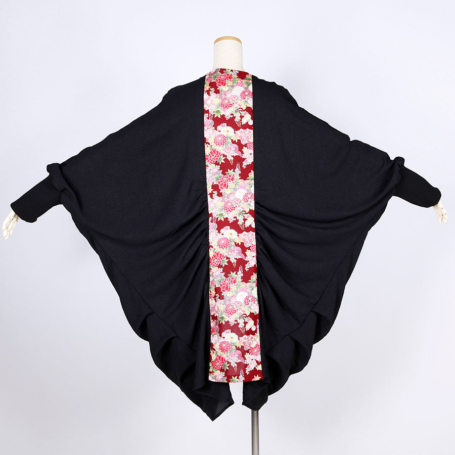 [One-of-a-kind item] TKg Autumn Flower Japanese Pattern Flying Squirrel Haori