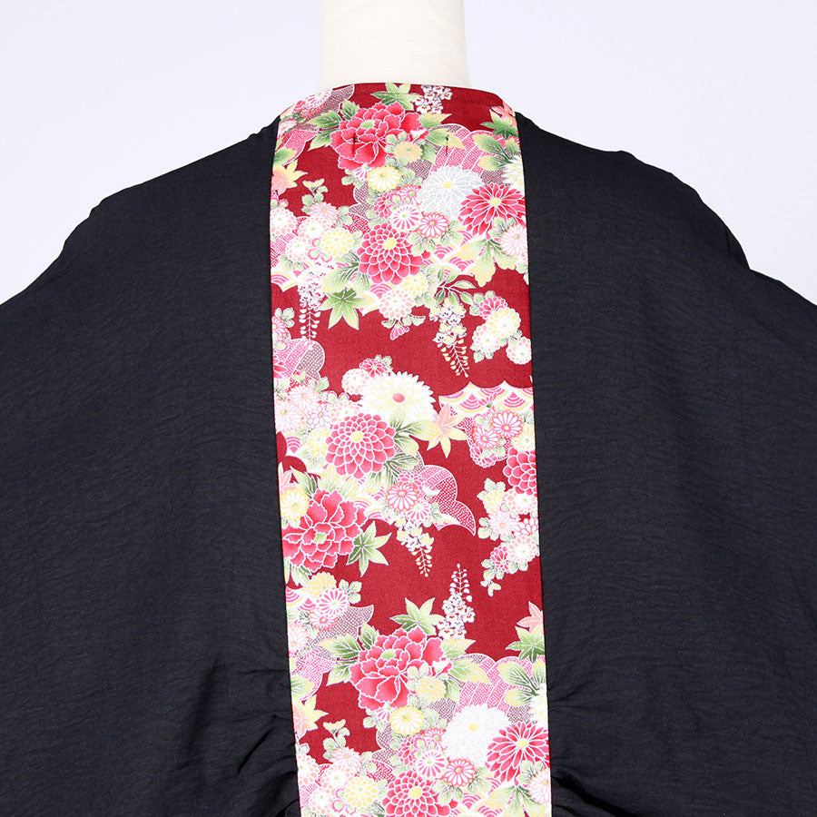 [One-of-a-kind item] TKg Autumn Flower Japanese Pattern Flying Squirrel Haori