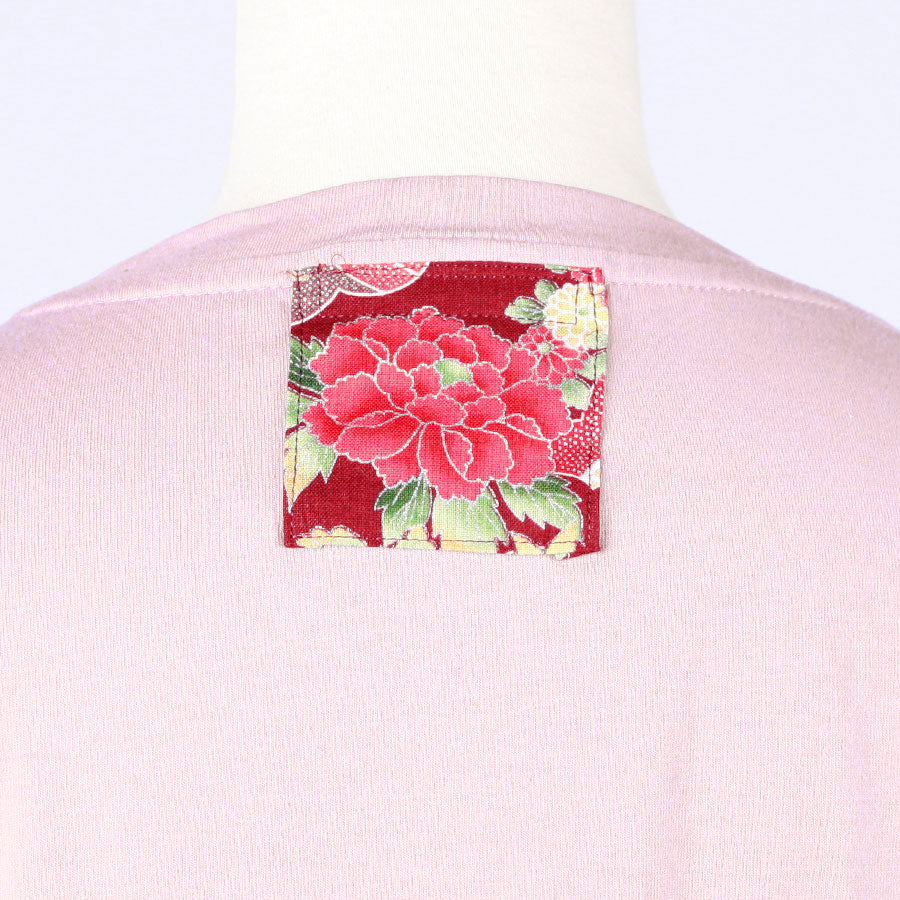 [One-of-a-kind] TKg Autumn Flower Japanese Pattern Peach Purple Top