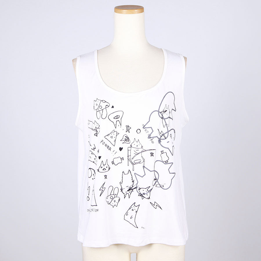 MINT NeKO シースルーレイヤードカットソー C
