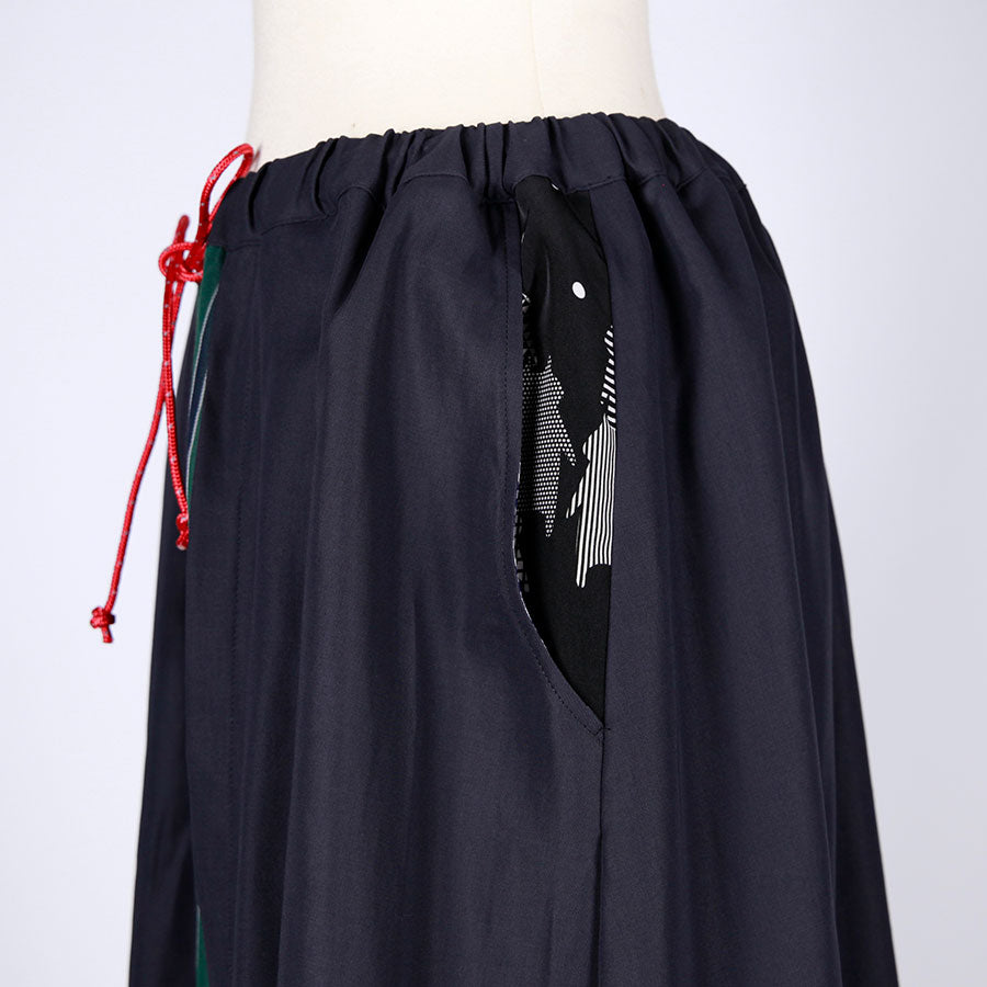 MINT NeKO レイヤードワイドパンツ D
