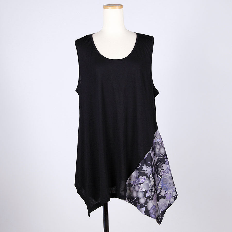 gouk Fluttering Tank top / BK-GY