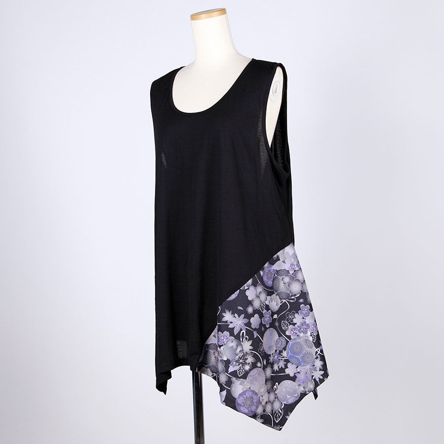 gouk Fluttering Tank top / BK-GY