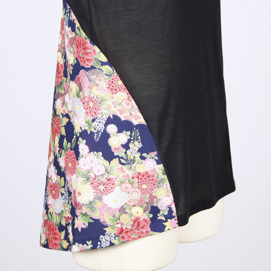 [One-of-a-kind item] TKg Autumn flower Japanese pattern Tank top