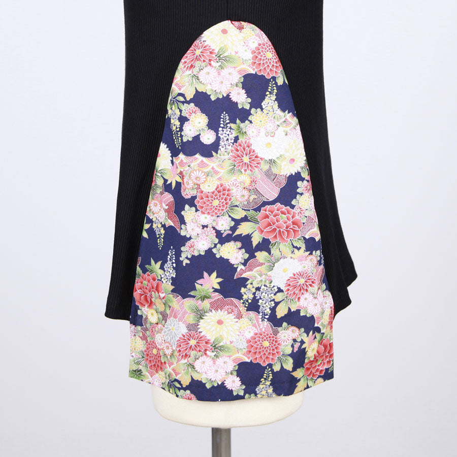 [One-of-a-kind item] TKg Autumn Flower Japanese Pattern Halter Neck Tank Top