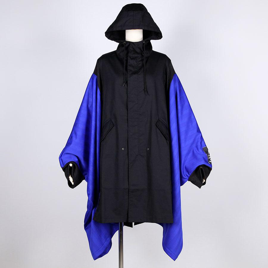 MINT NeKO ワイドモッズコート BK-BL