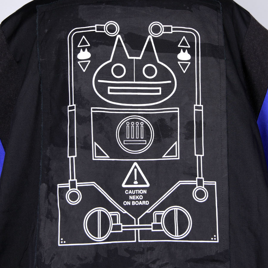 MINT NeKO ワイドモッズコート BK-BL