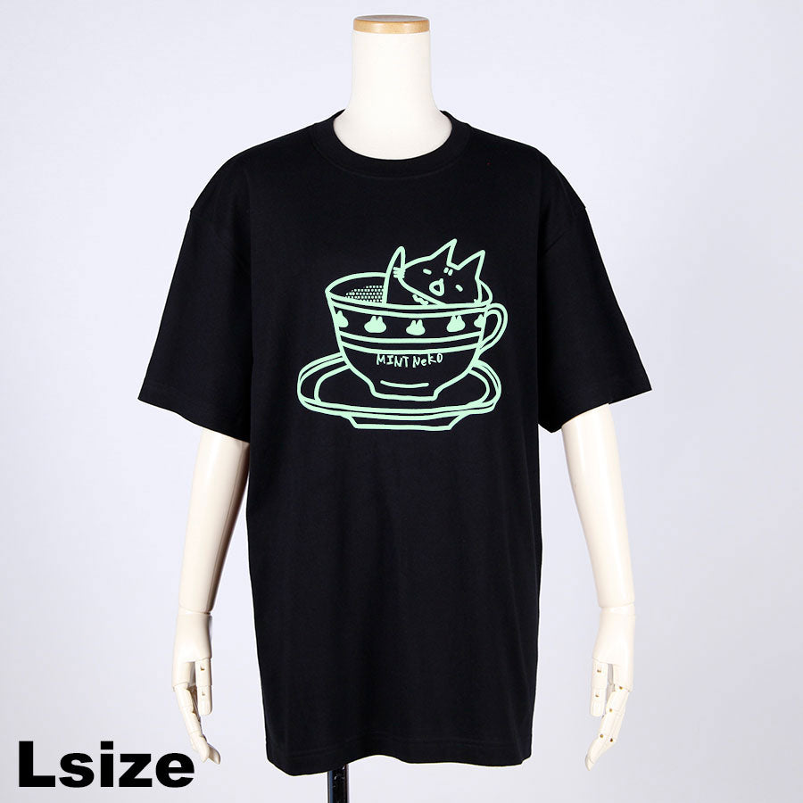 MINT NeKO Tea Party T-shirt・L