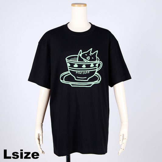 MINT NeKO Tea Party T-shirt・L