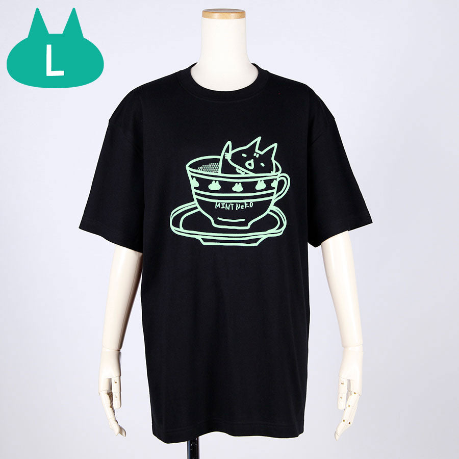 MINT NeKO ティーパーティーTシャツ・L