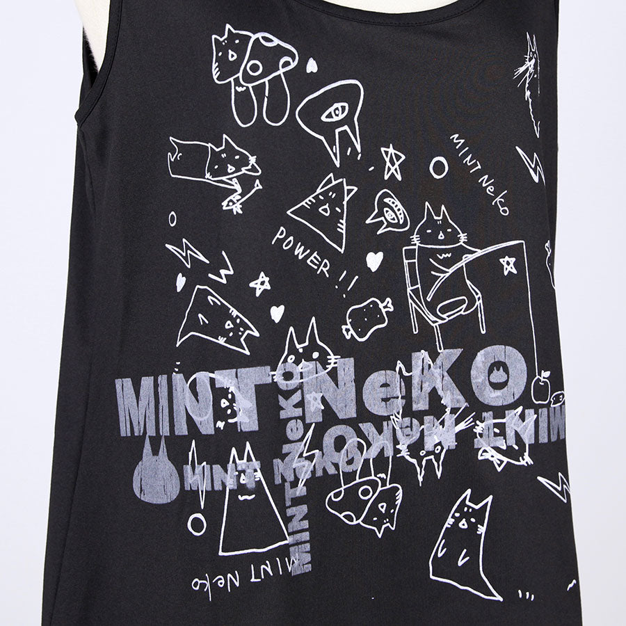 MINT NeKO シースルーレイヤードカットソー F