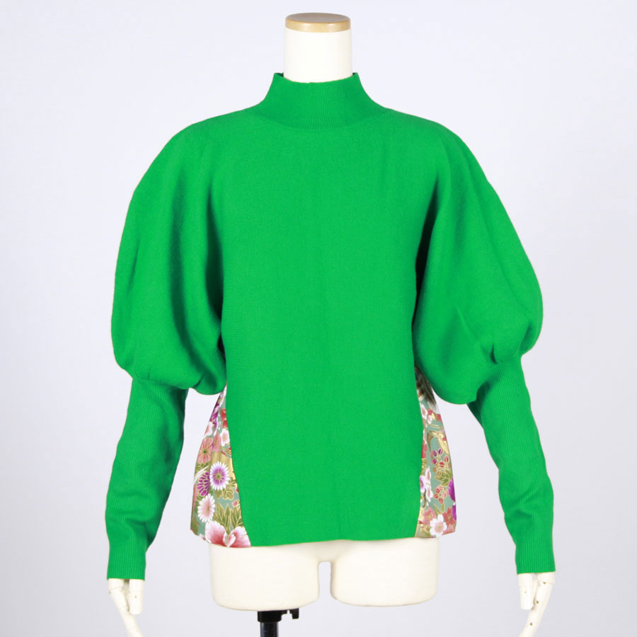 [One-of-a-kind item] TKg Crane in the Flower Lantern Sleeve Knit