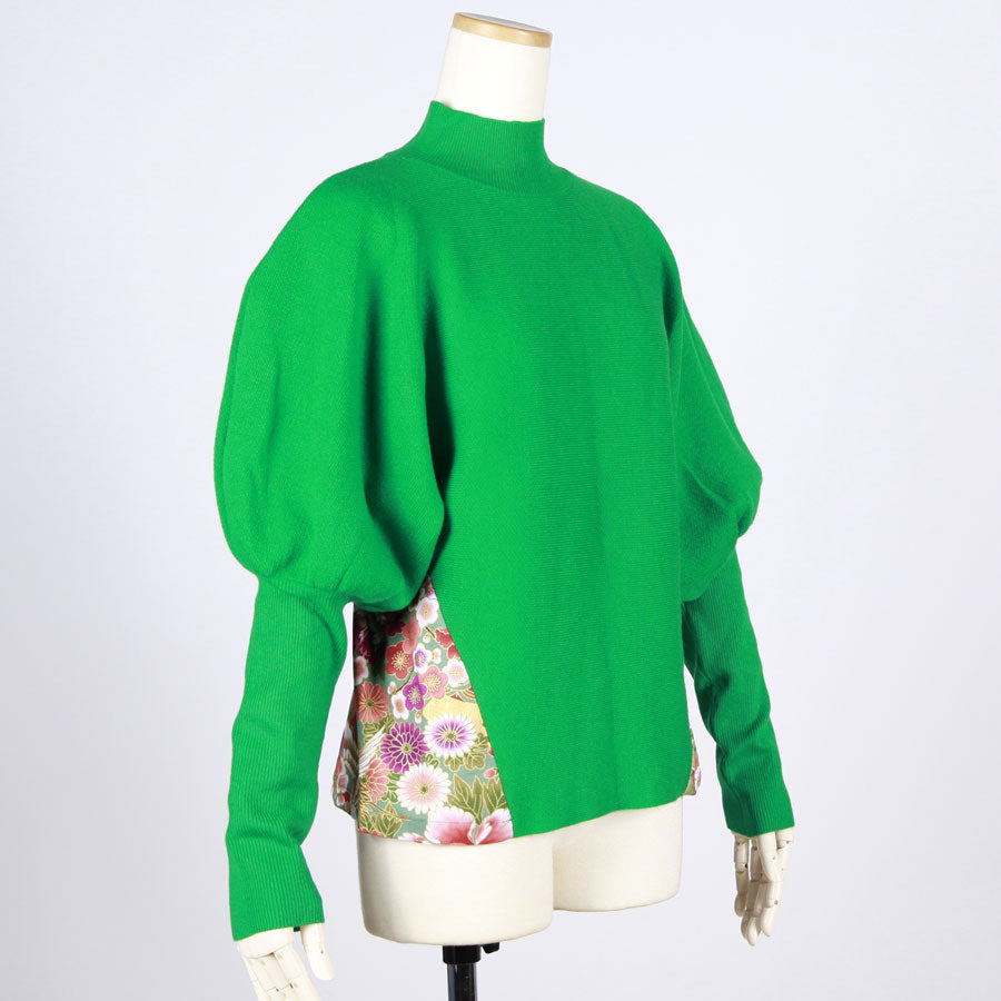 [One-of-a-kind item] TKg Crane in the Flower Lantern Sleeve Knit